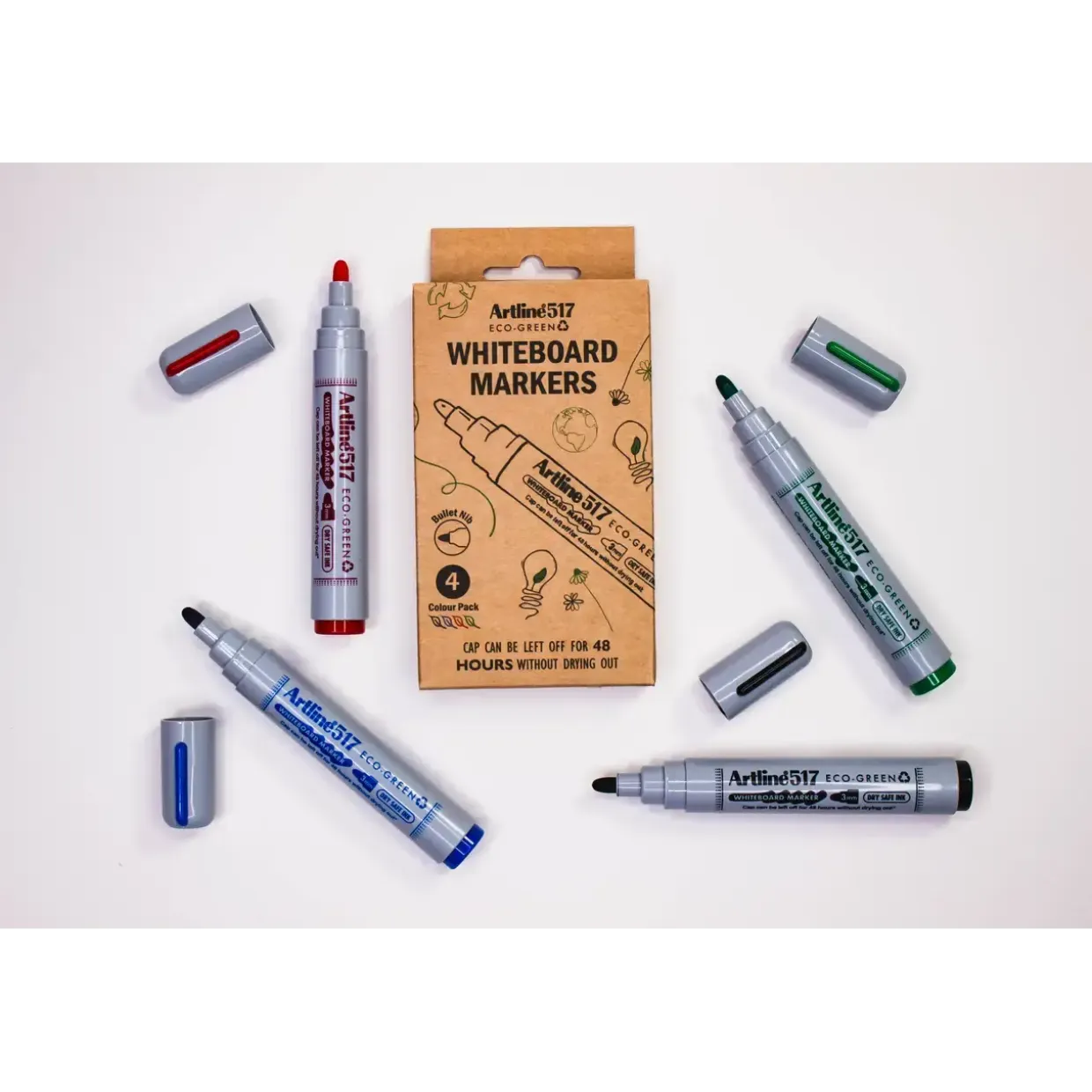Whiteboard marker, Artline 517 ECO-GREEN, 2,0 mm, ass (4)