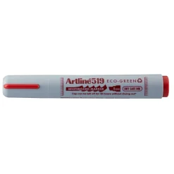 Whiteboard marker, Artline 519 ECO-GREEN, 2.0-5.0mm, rød - Køb minimum 12 stk.