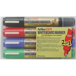 Whiteboard Marker Artline 525T 2-i-1 4-sæt