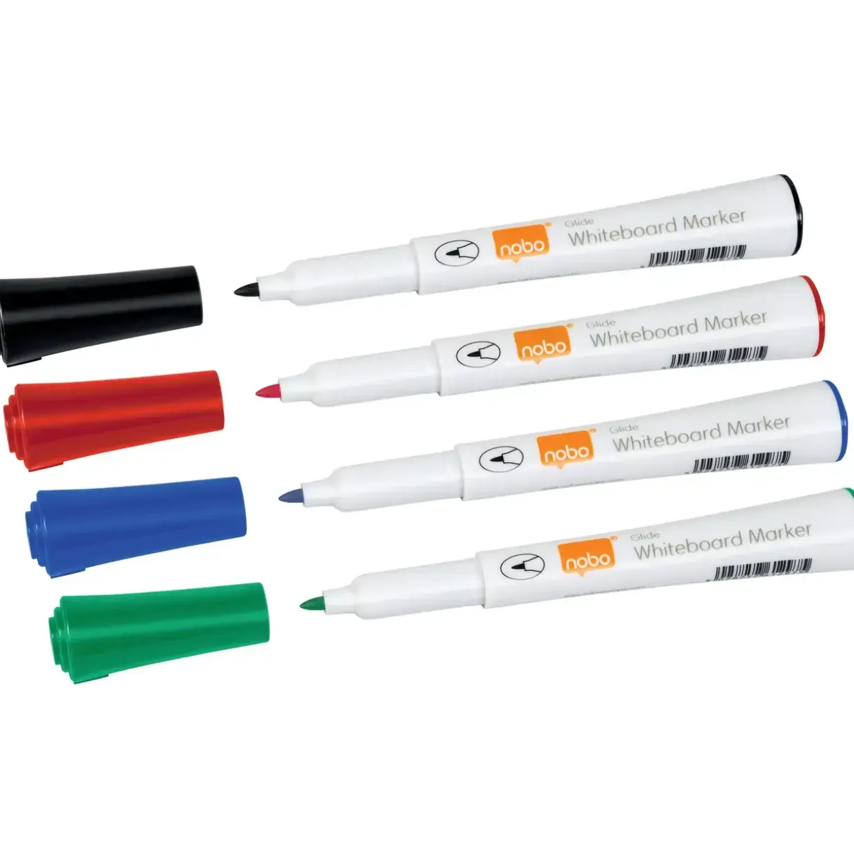 Whiteboard marker Nobo Glide Fine ass (4) - Køb minimum 10 stk.