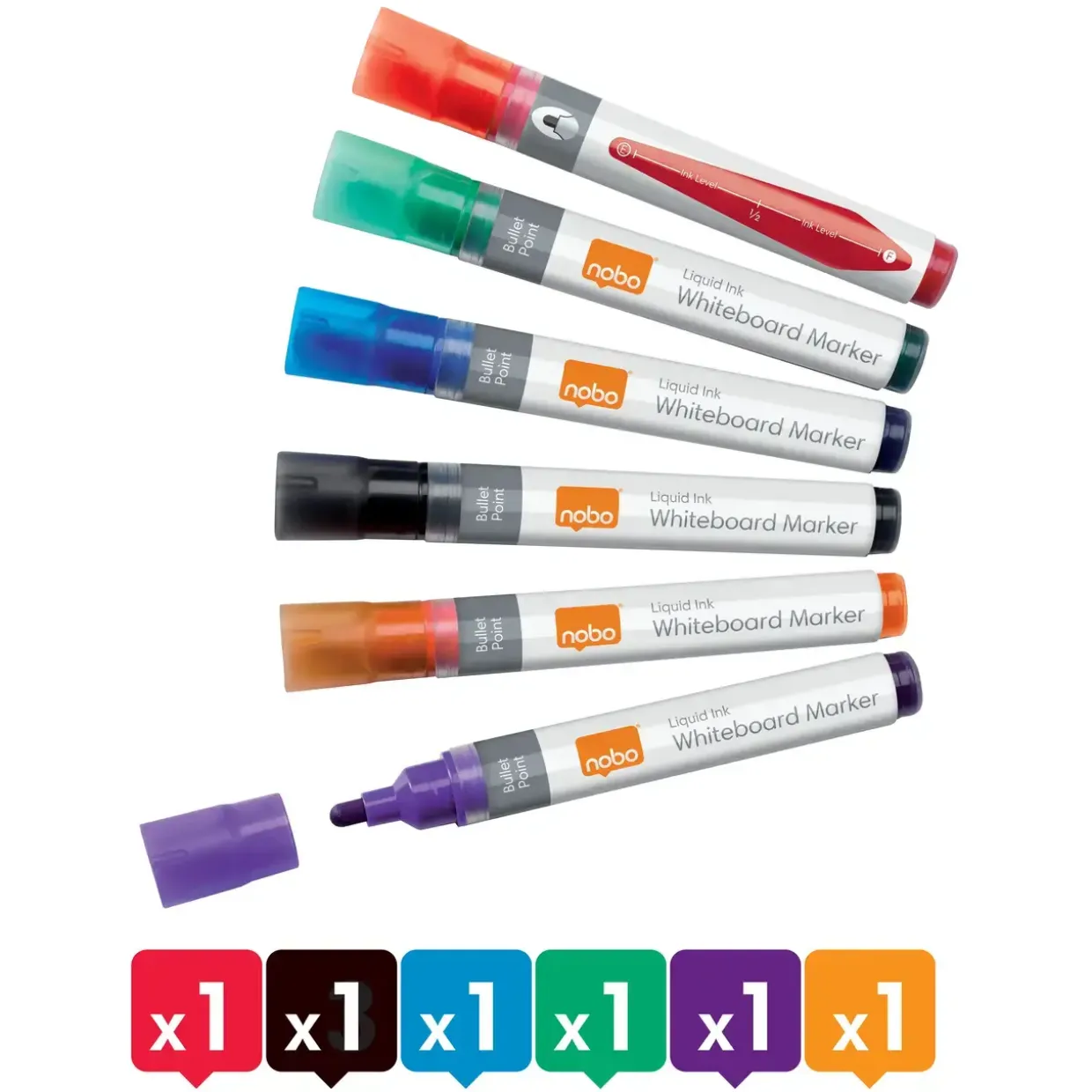 Whiteboard marker Nobo LiquidInk ass (6)