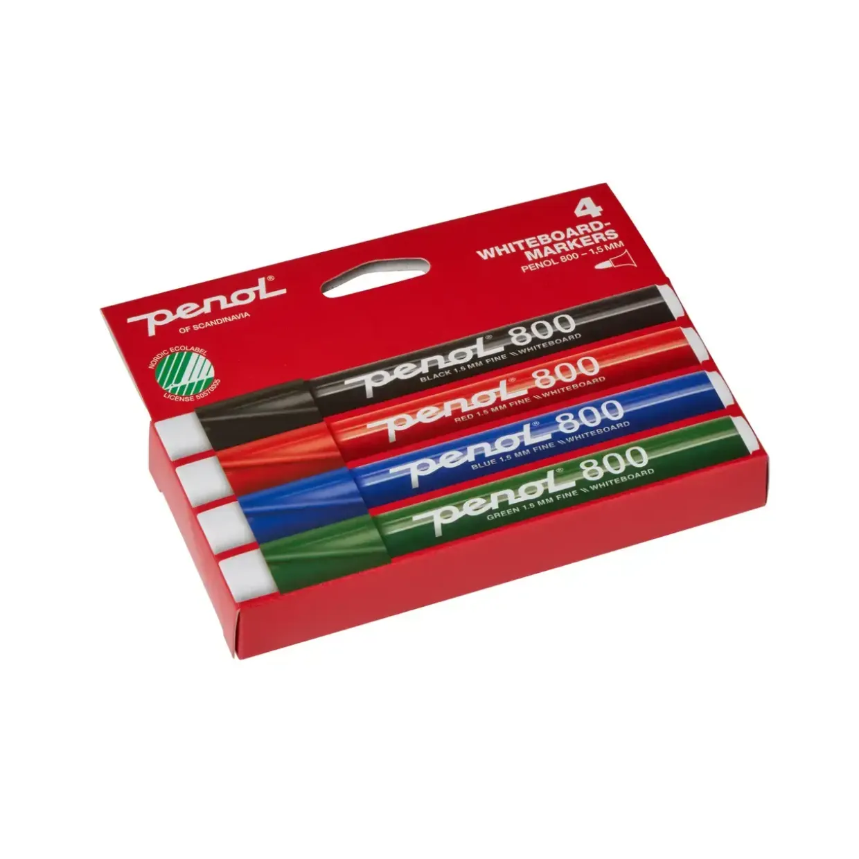 Whiteboardmarker - Penol 800 - 1,5 mm - assorterede farver - 4 stk