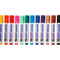 Whiteboardmarker stregtykkelse 4 mm - 12 stk