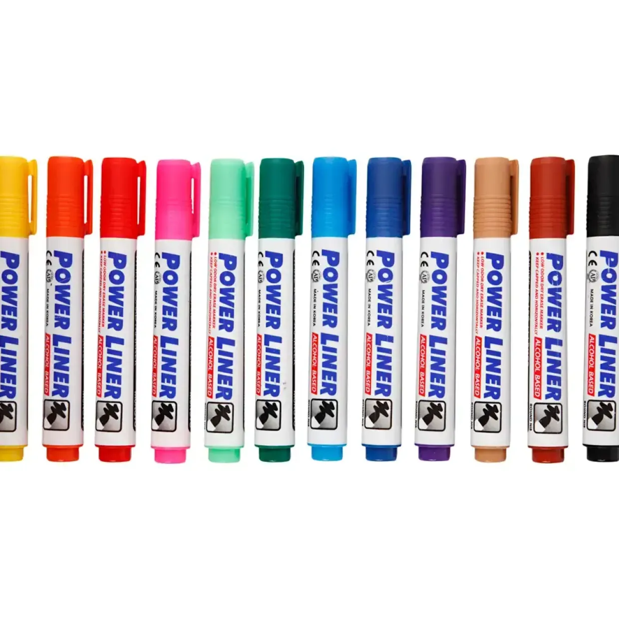 Whiteboardmarker stregtykkelse 4 mm - 12 stk