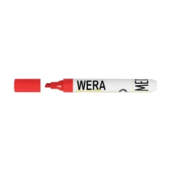 Whiteboardmarker WERA rød kantet spids 1-4mm - 12 stk