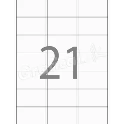 Xerox Labels - 21 pr. ark 63 x 38 mm 003R96298 - 100 ark