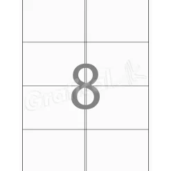 Xerox Labels 8 pr. ark 99,1 x 67, 7 mm 003R91224 - 100 ark