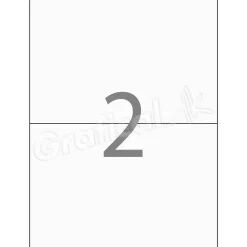 Xerox Labels - 2 pr. ark 199 x 143 mm 003R97525 - 100 ark